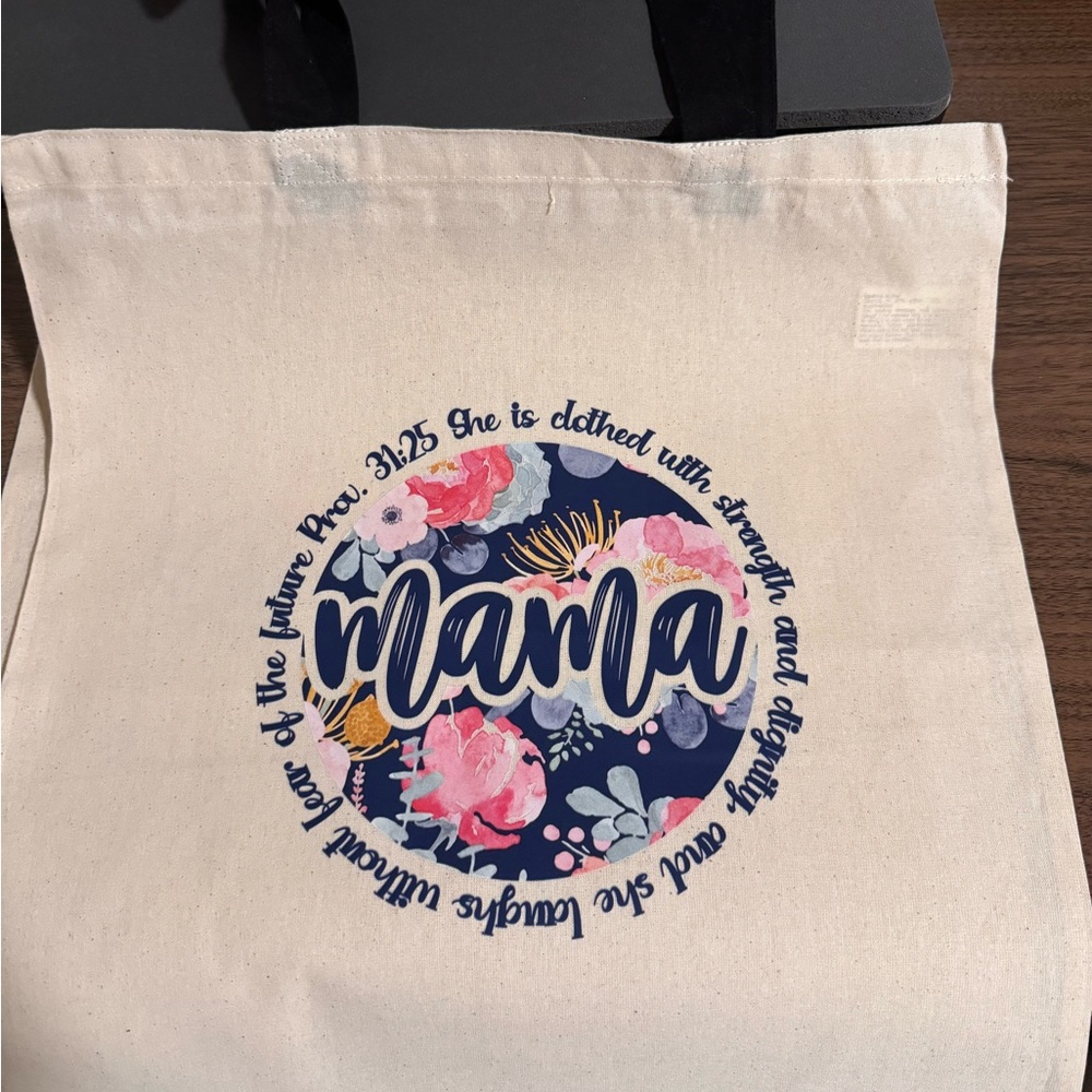 New printed canvas tote bag